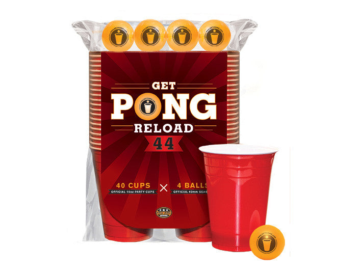 40 Beer Pong Cups & 4 Beer Pong Balls The Official Store of Beer Pong –  Get Pong